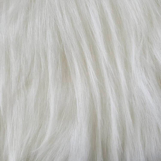 White - 5cm Wide Faux Fur
