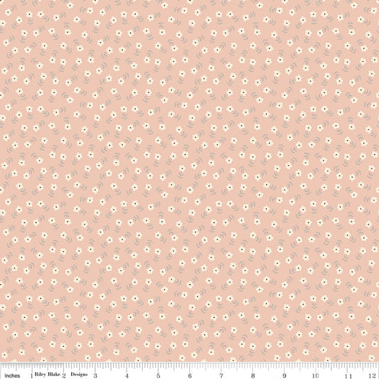 Ditsy Floral in Blush - Blush 'n Butterscotch by Riley Blake Fabrics