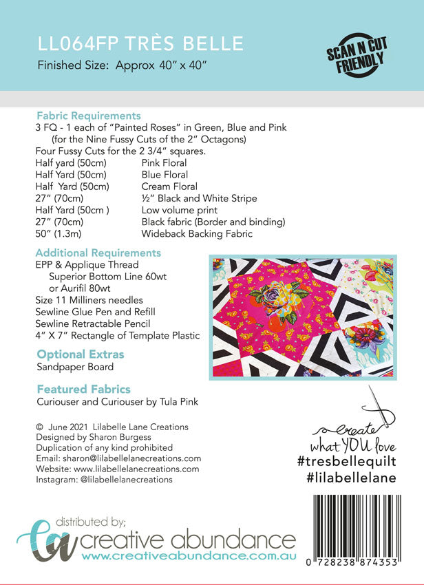 Très Belle Quilt by Lilabelle Lane Creations