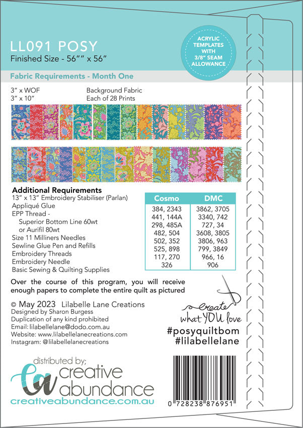 Posy Quilt by Lilabelle Lane Creations
