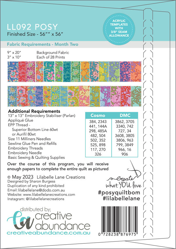 Posy Quilt by Lilabelle Lane Creations