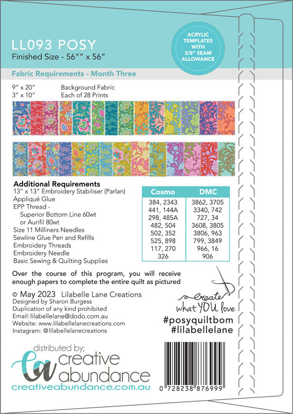 Posy Quilt by Lilabelle Lane Creations