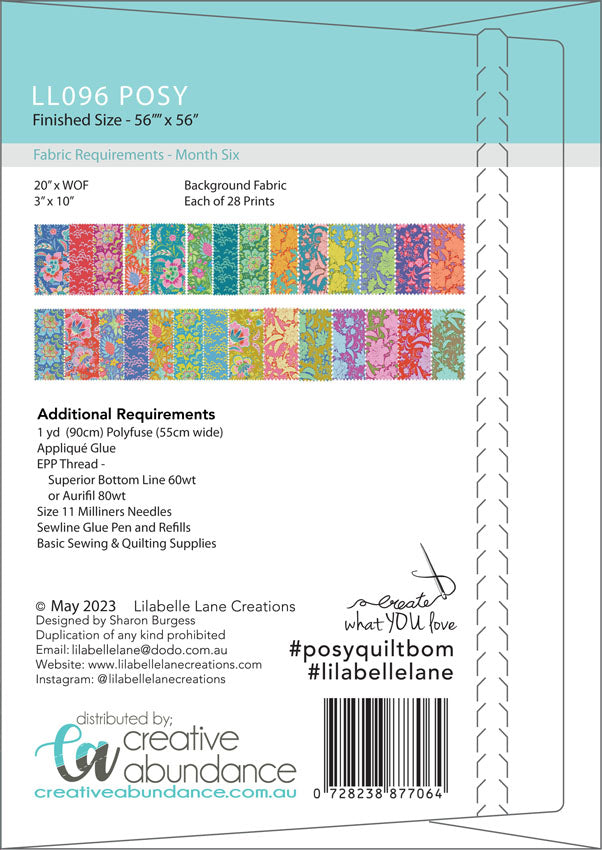 Posy Quilt by Lilabelle Lane Creations