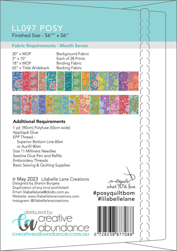 Posy Quilt by Lilabelle Lane Creations