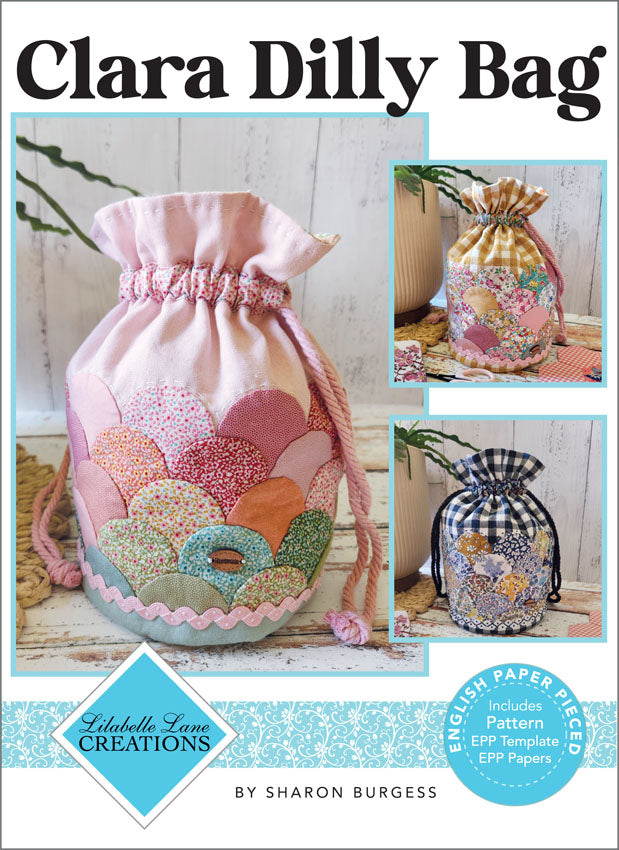 Clara Dilly Bag **LIBERTY Fabric KIT** by Lilabelle Lane Creations