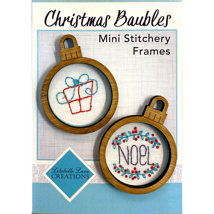 Christmas Baubles - Mini Stitchery Frames