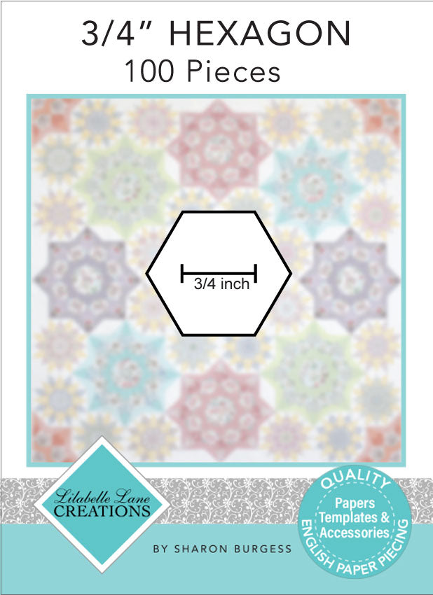 3/4" Hexagon Papers - Pack of 100