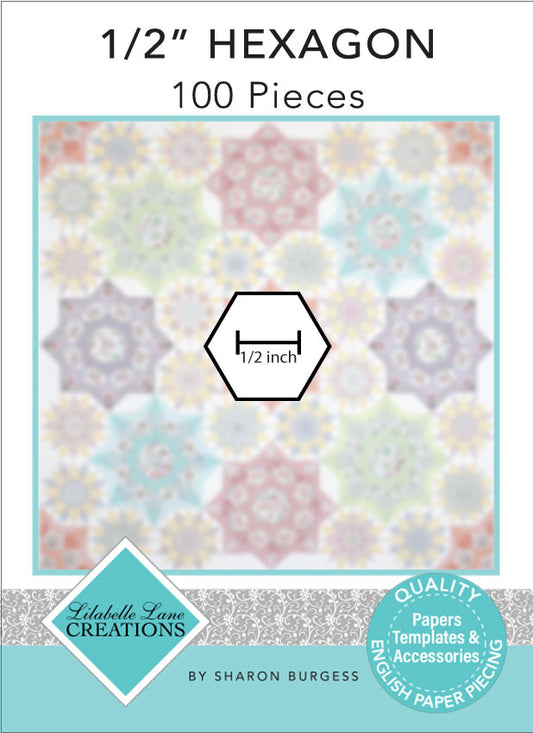 1/2" Hexagon Papers - Pack of 100
