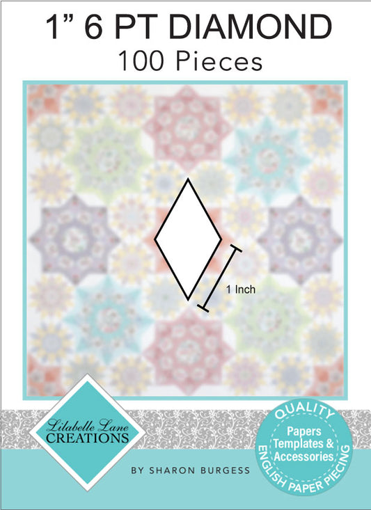 1" Six Pointed Diamond EPP Papers