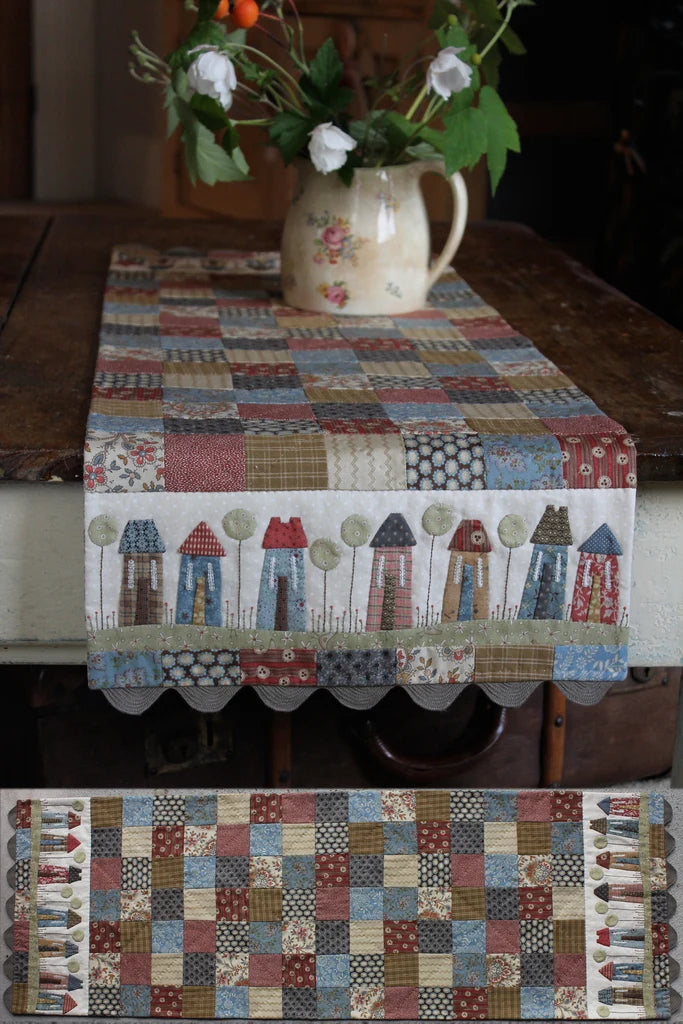 Tiny Town Table Runner by Hatched and Patched