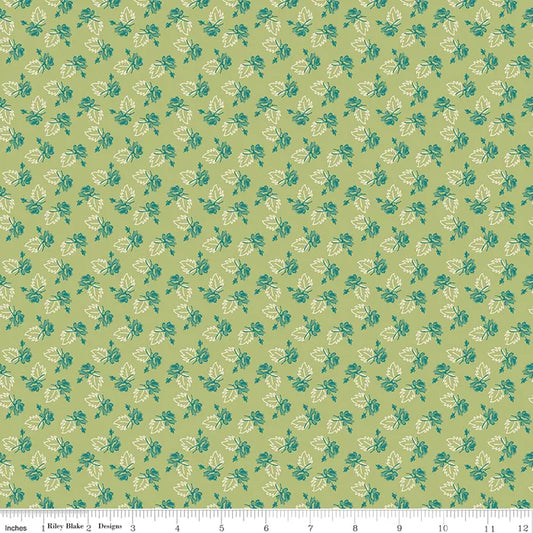 Piece and Plenty Rose in Lettuce by Lori Holt for  Riley Blake Fabrics