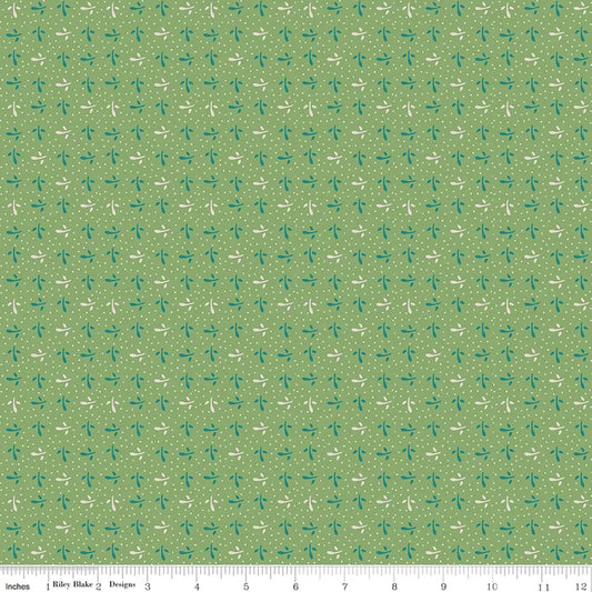 Piece and Plenty Sprout Basil by Lori Holt for  Riley Blake Fabrics