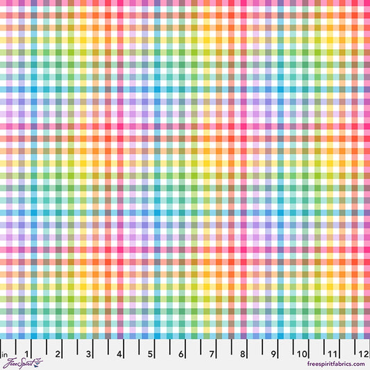 Rainbow Gingham - White - Love Under the Stars
