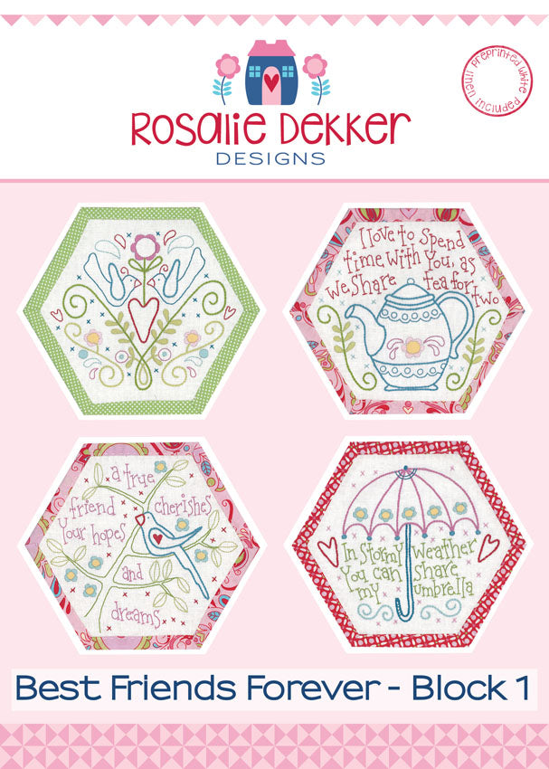 Best Friends Forever BOM *Complete Set* and Monthly Instalments Available by Rosalie Dekker