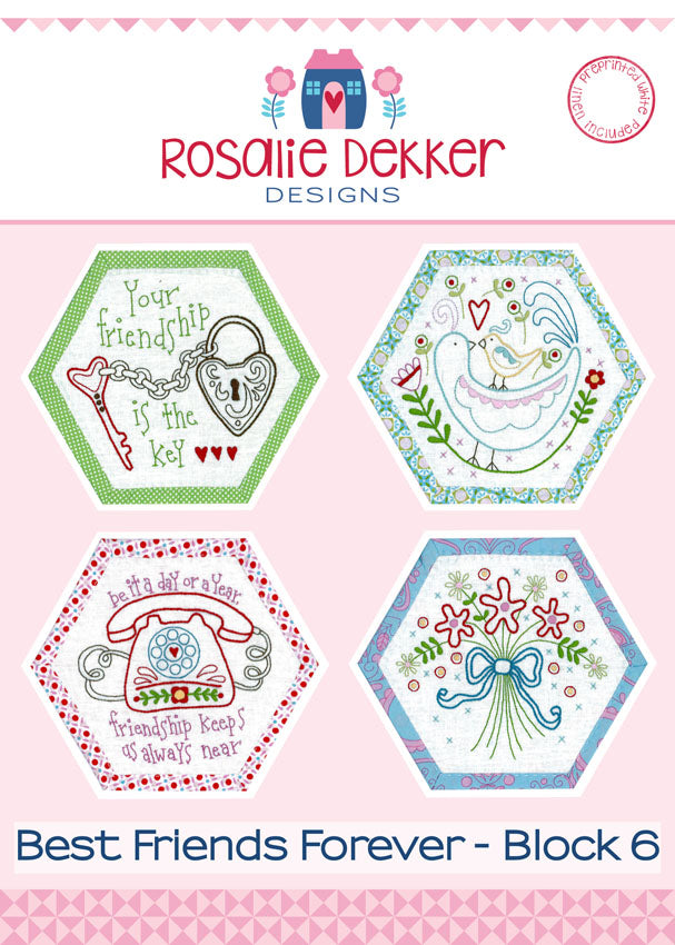 Best Friends Forever BOM *Complete Set* and Monthly Instalments Available by Rosalie Dekker