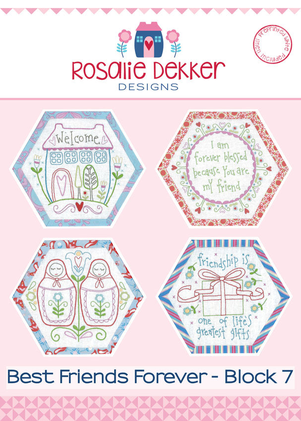 Best Friends Forever BOM *Complete Set* and Monthly Instalments Available by Rosalie Dekker