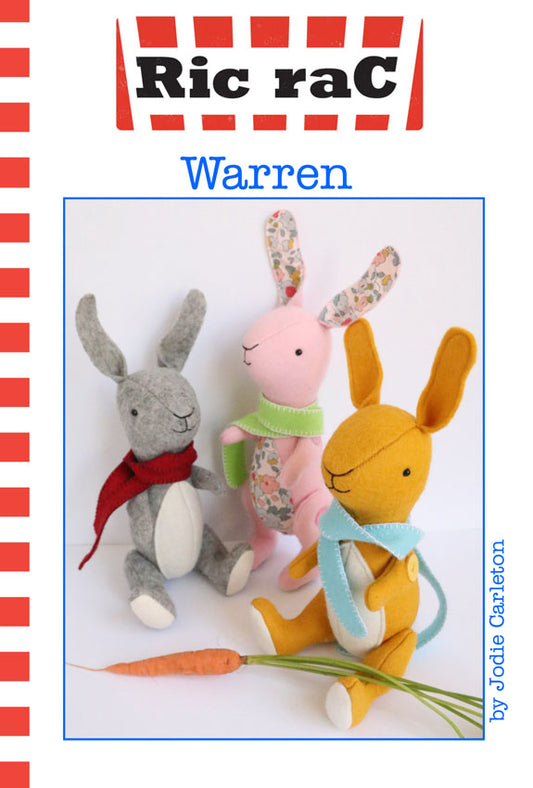 'Warren' the Bunny by Jodie Carlton - Ric Rac