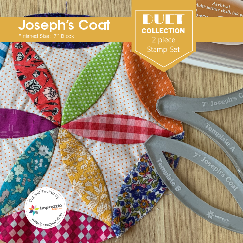 DUET Collection - Joseph's Coat - Patchwork Stamps Set