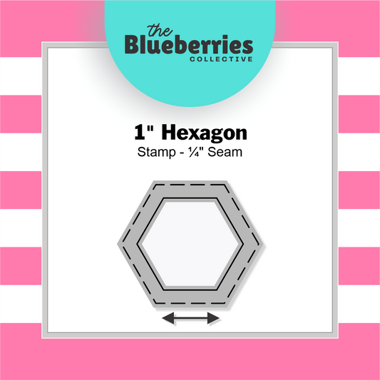 1" Hexagon Stamp / Patchwork Stamp