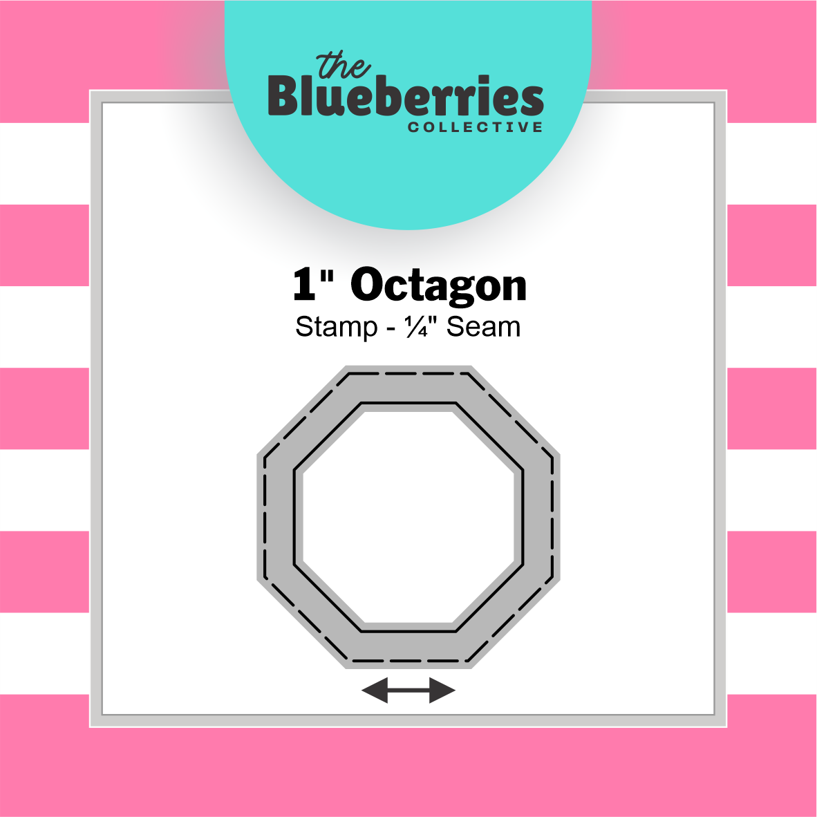 1" Octagon Stamp / Patchwork Stamp