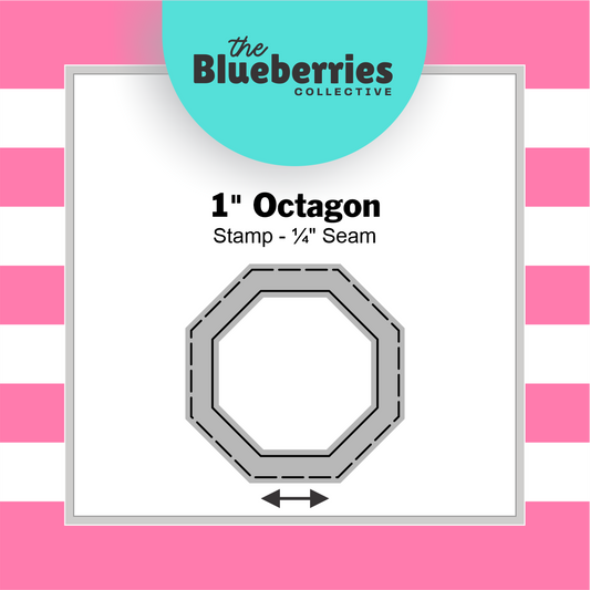 1" Octagon Stamp / Patchwork Stamp