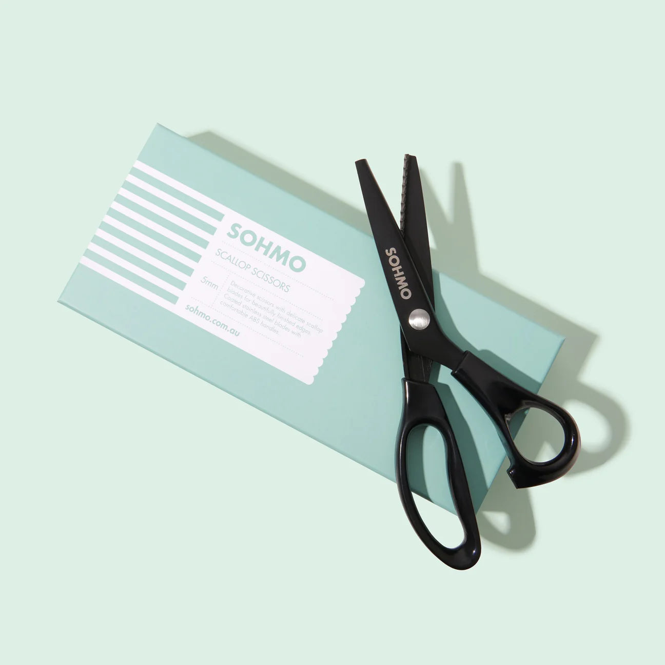 SOHMO - Scallop Scissors (5mm) - Decorative Scallop Shears with Lightweight Handles