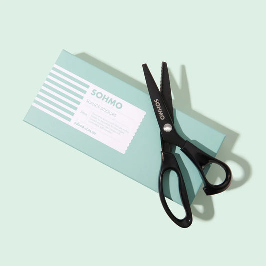 SOHMO - Scallop Scissors (5mm) - Decorative Scallop Shears with Lightweight Handles