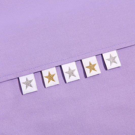 SOHMO -  Sew In Labels - Metallic Stars