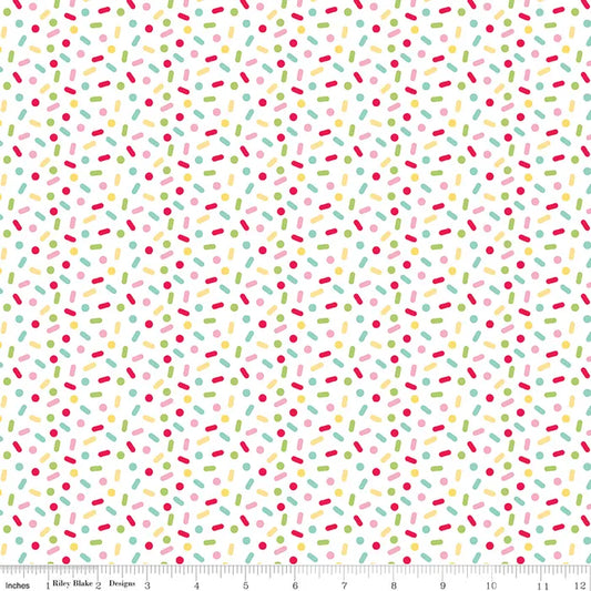 Gingerbread Kisses - Rainbow Sprinkles - by Doodlebug Designs for Riley Blake