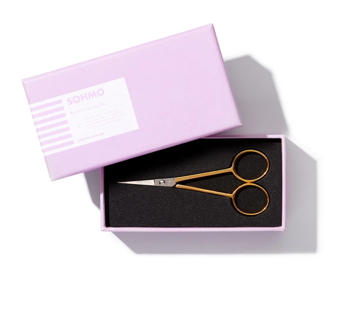 SOHMO -  Ricamo Scissors 4" - Gold