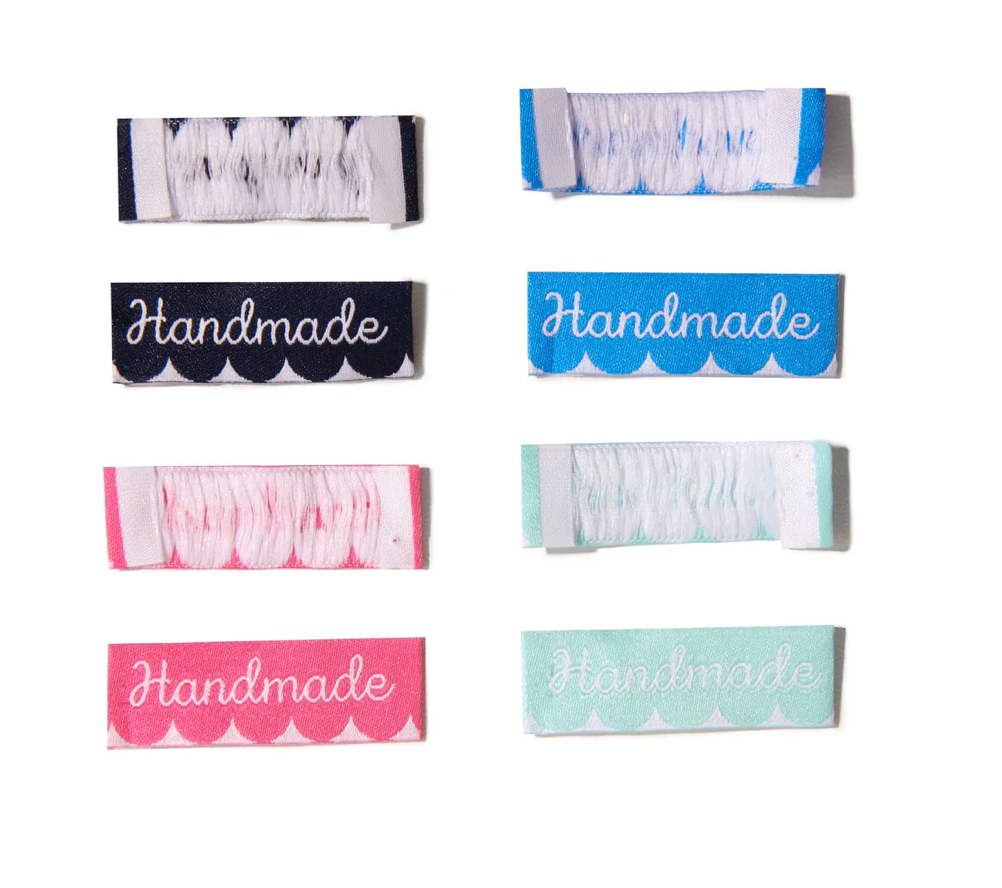 SOHMO -  Sew In Labels - Handmade Script Scallop (End Fold)