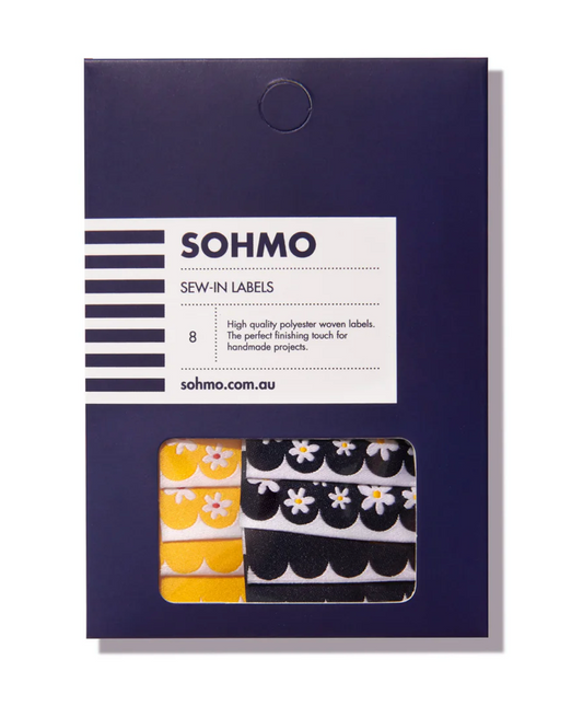 SOHMO -  Sew In Labels - Daisy Scallop