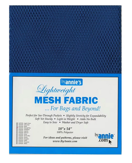 byAnnie's Lightweight Mesh Fabric - Blastoff Blue