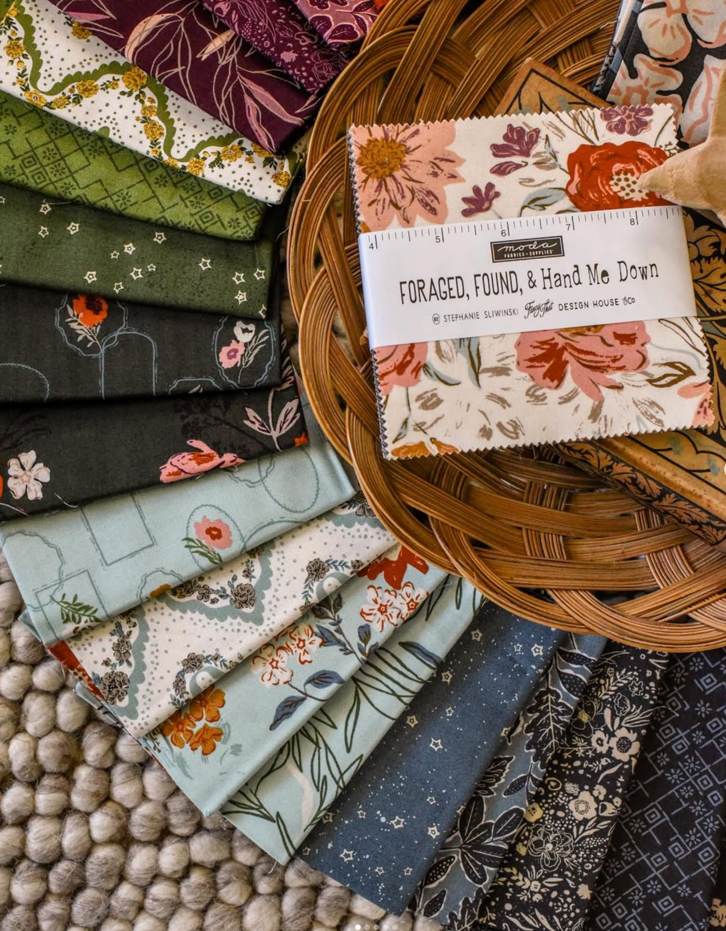 **EARLY RELEASE** Foraged, Found and Hand Me Down LAYER CAKE by Fancy That Designs - MODA **PRE ORDER**