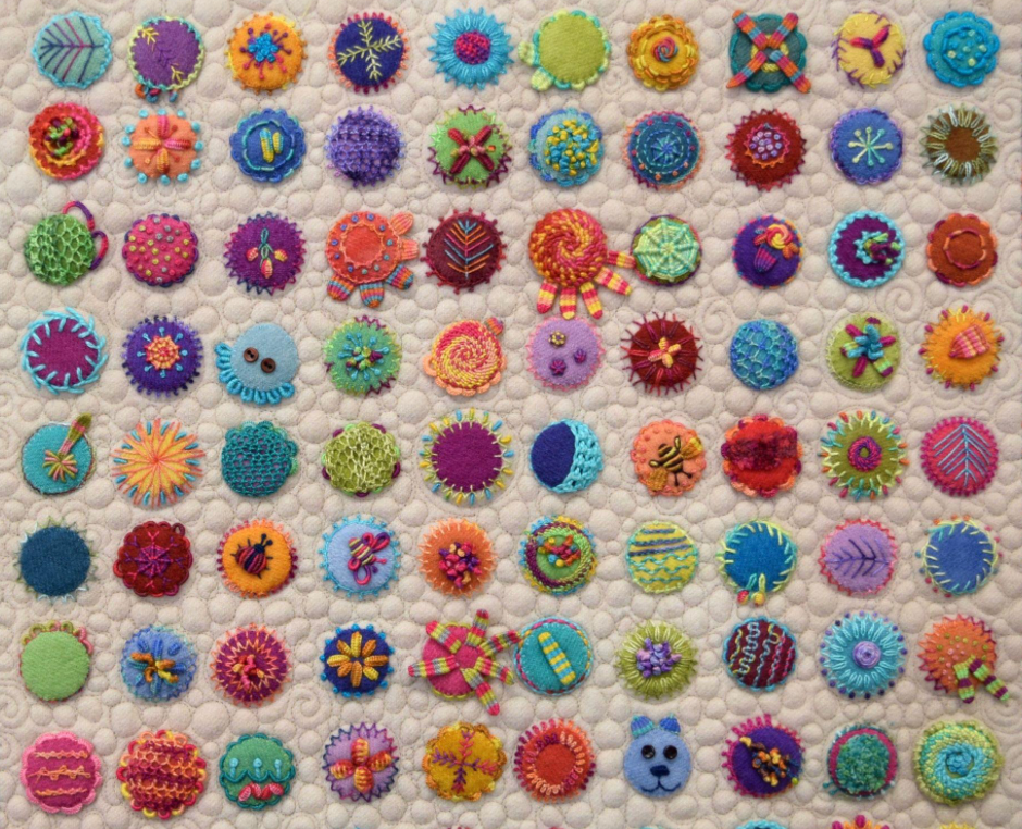 Toned Down Circle Sampler by Sue Spargo - Starter Kit
