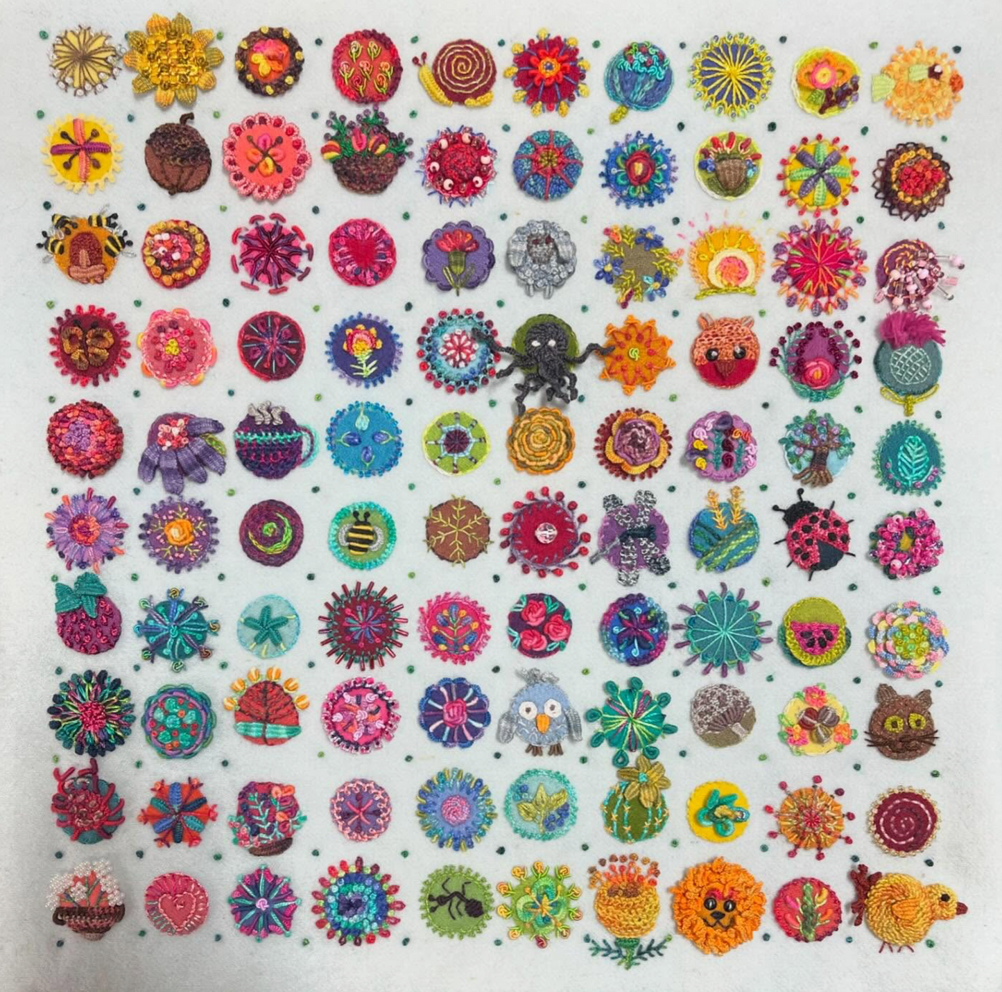 Toned Down Circle Sampler by Sue Spargo - Starter Kit