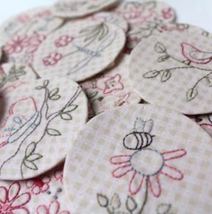 The Molly And May Stitchery Panel by Helen Stubbings