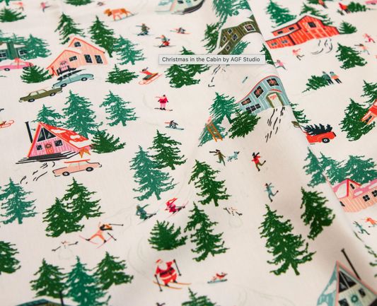 Christmas in the Cabin by Art Gallery Fabrics - 16 pc FQ Bundle PLUS 1/2m of Matching Binding
