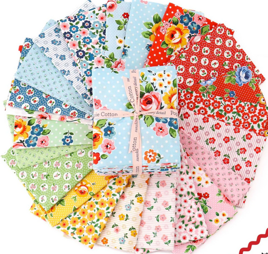 Flower Market 22pc Fat Quarter Bundle by Elea Lutz for Poppy Cotton
