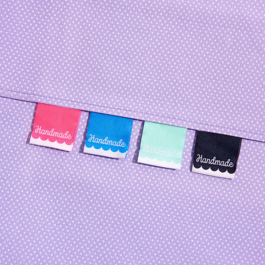SOHMO -  Sew In Labels - Handmade Script Scallop