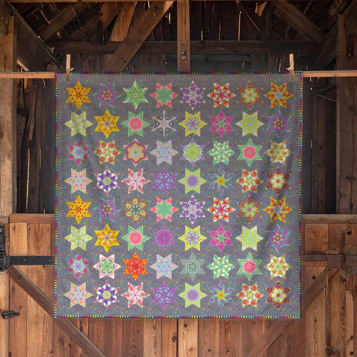 Spinning Stars Quilt by Lilabelle Lane Creations