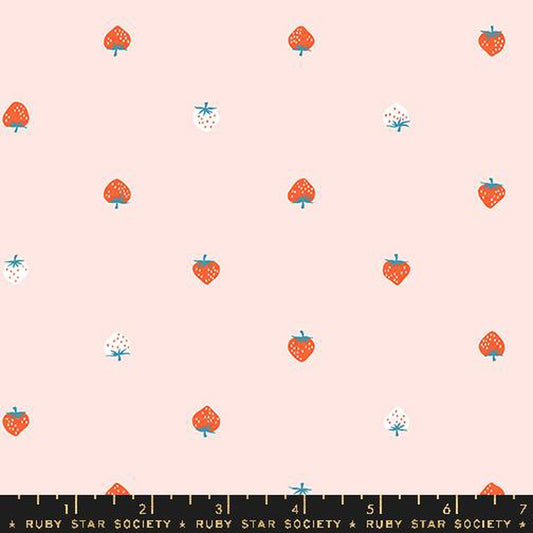 Strawberry LAWN in Pale Pink by Kimberly Kight of Ruby Star Society