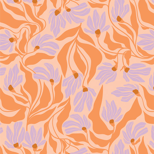 Wind Dance Blaze - Tangerine by Art Gallery Fabrics