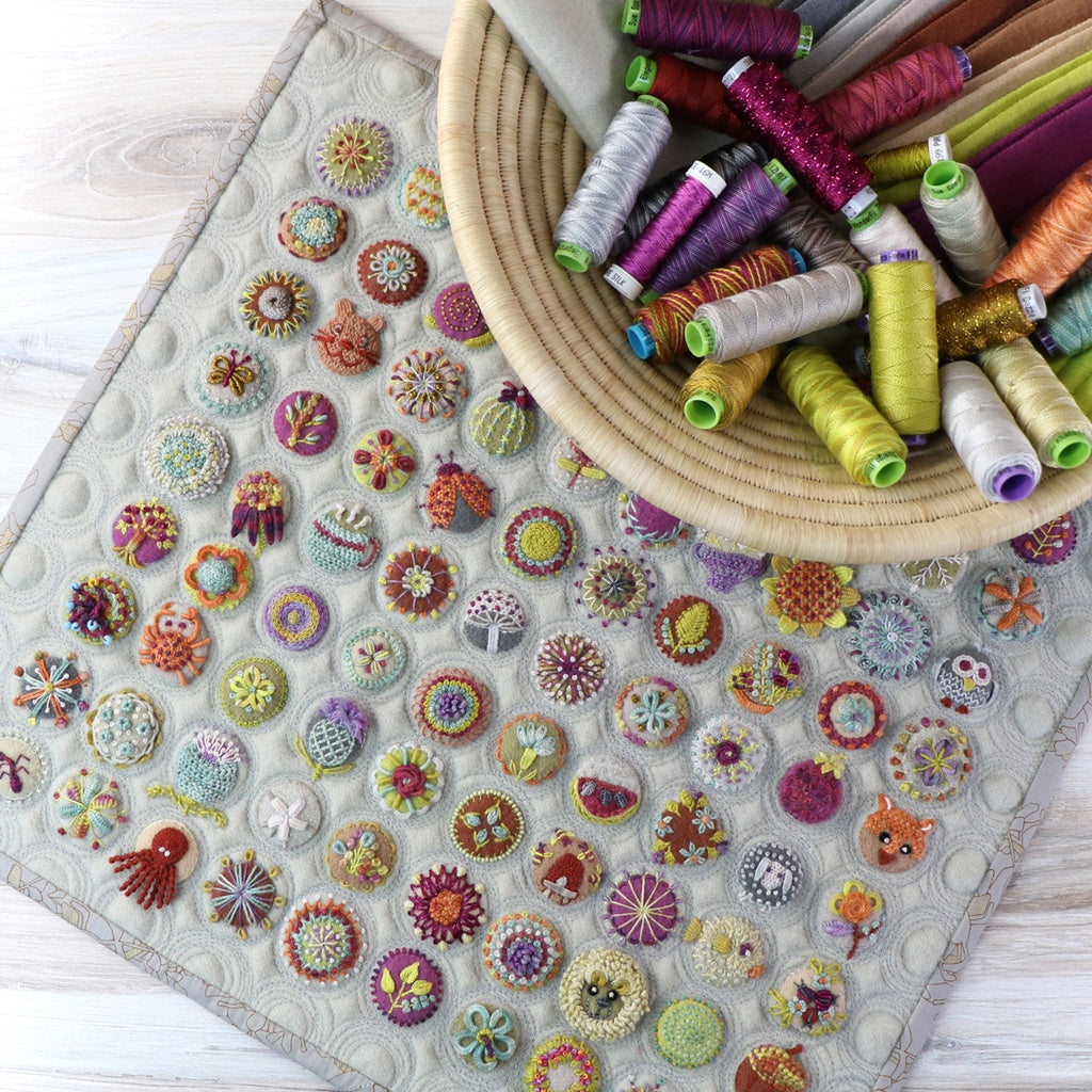 Toned Down Circle Sampler by Sue Spargo - Starter Kit
