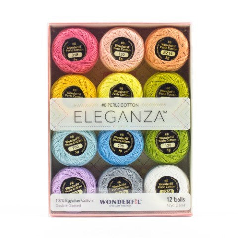 Alison Glass Eleganza Perle 8 Thread  - Pastels