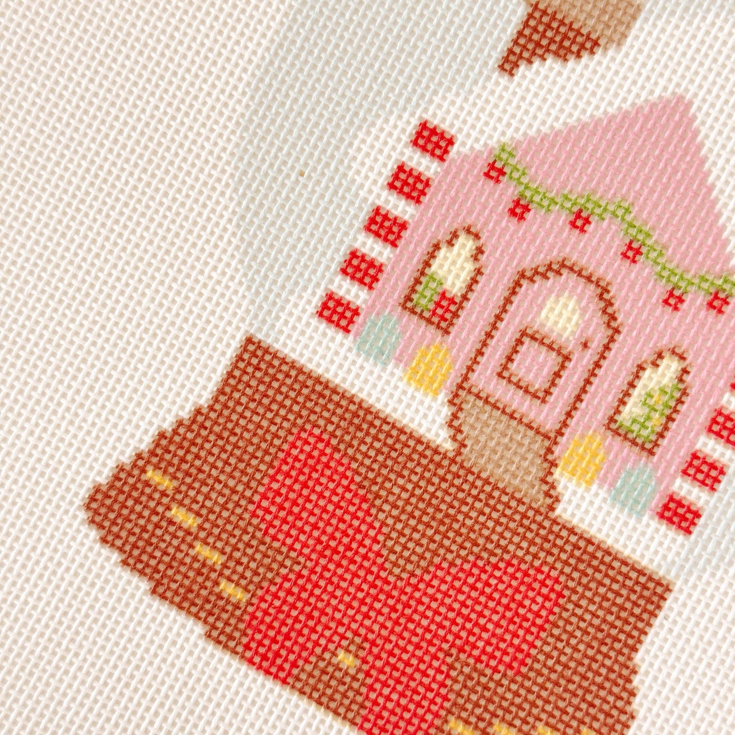 Christmas Snow Globe Needlepoint Canvas