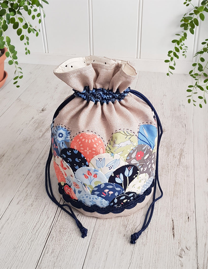 Clara Dilly Bag by Lilabelle Lane Creations WITH Template and EPP Papers