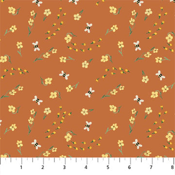 Bees - Gold - EDEN by FIGO Fabrics