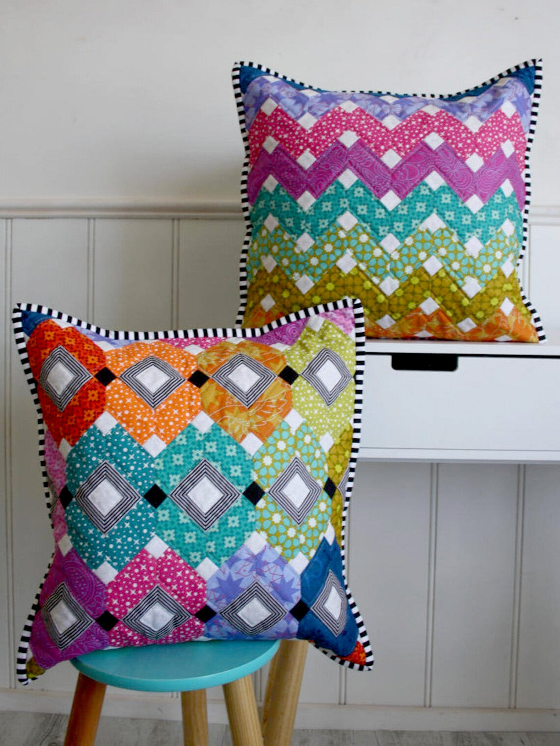 Bejeweld Cushion EPP Pattern by Lilabelle Lane Creations PDF Download with SVG Download for Brother Scan N Cut or Cricut Machines