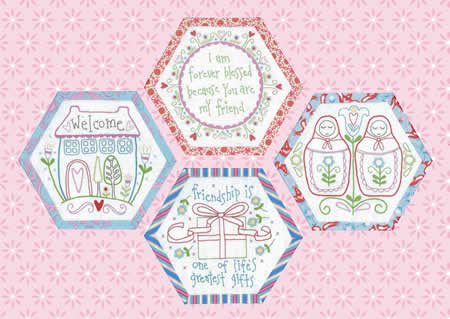 Best Friends Forever BOM *Complete Set* and Monthly Instalments Available by Rosalie Dekker